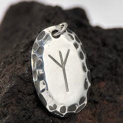 ALGIZ, silver rune