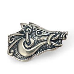 Celtic Boar - head, pendant, silver