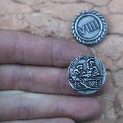 Prague groschen, replica of medieval coin Ag 925/1000, 13g