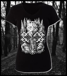 WOLF WARRIOR, Slavic ladies' T-Shirt