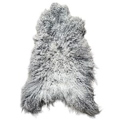 Sheepskin, Swedish Melerade sheep, grey
