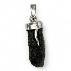 RONIA, Moldavite pendant, silver 925/1000
