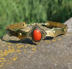 SIRAEL - MEDIEVAL GOTHIC CROWN with jasper