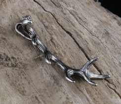 Mésange charbonnière, pendentif en zinc