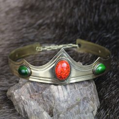 CARDIOLA - Medieval Crown, brass and glass