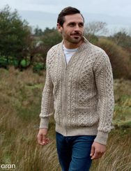 CORMAC Sports Collar Zipper, Irish wool