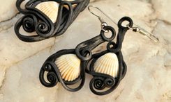 Moldavite, pendant, silver 925/1000