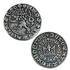 Prague groschen, replica of medieval coin Ag 925/1000, 13g