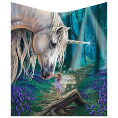 Lisa Parker Fairy Whispers Unicorn Throw Blanket 160cm