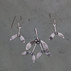 Druid Mistletoe - Set, silver