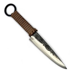 HIBERNIA Celtic knife, brown
