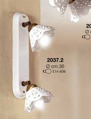 FAVIA, ceramic Italian ceiling lamp 2037.2