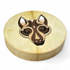 SLAVIC WOLF Pendant, bronze