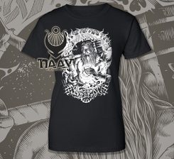 SVAROG himmlischer Schmied, slawischer Gott des Feuers T-Shirt für Frauen s/w
