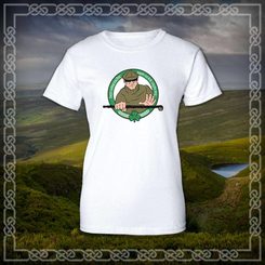 DOYLE STYLE, Irish Stick Fighting, white women's t-shirt