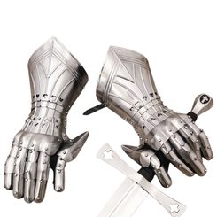 Gothic finger gloves with hearts