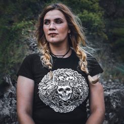 LADY DEATH, ladies' T-shirt black, Druid collection
