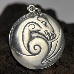 KELTISCHES PFERD Anhänger Silber 925, 15g