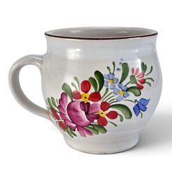 HANDPAINTED TASSE, czech traditonal ceramics