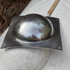 Bosse de bouclier, 2 mm d'acier, romain, umbo - coudé