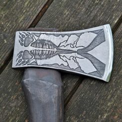 BETULA, carved birch spoon