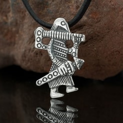 Guerrier viking, Klahammar, réplique, pendentif en argent