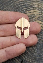 Spartan Helmet, bronze pendant