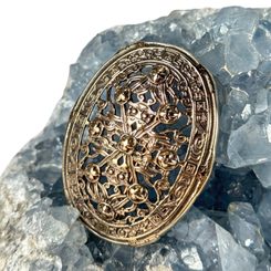 Viking Turtle Brooch, bronze
