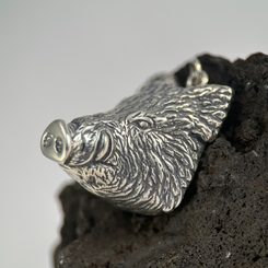 BOAR, bronze pendant