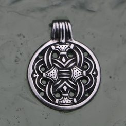 BORRE - pendant, Viking style, silver 925