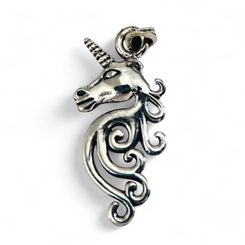 Unicorn - silver pendant Ag 925