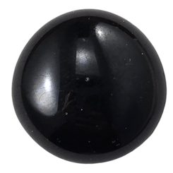 Playing stone for historical board games - glass, black