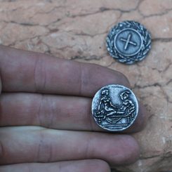Prague groschen, replica of medieval coin Ag 925/1000, 13g