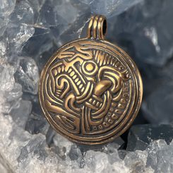 SLEIPNIR Wikingerpferd, Amulett Skandinavien 10. Jahrhundert, Bronze