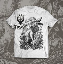 HARE, men's T-shirt white, Druid collection