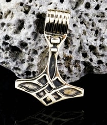 BIRGIR, Thors Hammer, Bronze Amulett