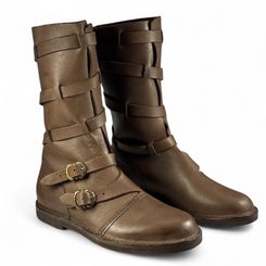 Wikinger Lederstiefel - hoch