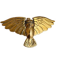 Flying Owl, pendant, bronze