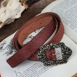 ALBA, Scottish leather Belt brown