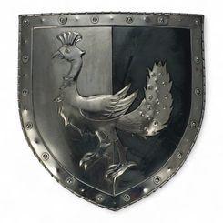 Paon, écu décoratif médiéval