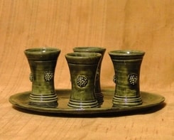 Ceramic Shot Glass - set of 4