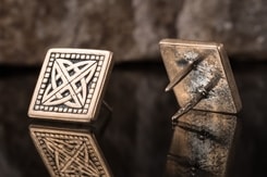 Glendalough keltischer knoten, Bronze Niete