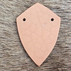 Leather Scale - shield, 1 piece, natural colour