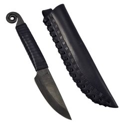 NEWGRANGE, Celtic forged knife with scabbard