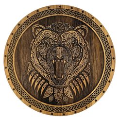 BERSERKER, tableau mural en bois 32cm