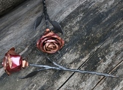 Forged Rose, copper
