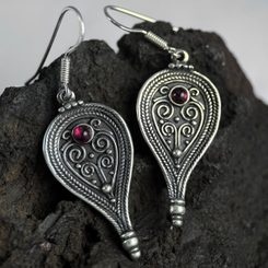 ROMA, ancient Roman earrings, silver