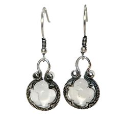 GOTLAND CRYSTAL BALL EARRINGS, Ag 925