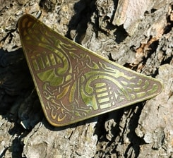 TRIANTAN, brass hair clip, Made in Ireland