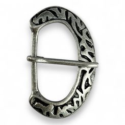 GÜRTELSCHNALLE, frühmittelalterlich, antikes Silber